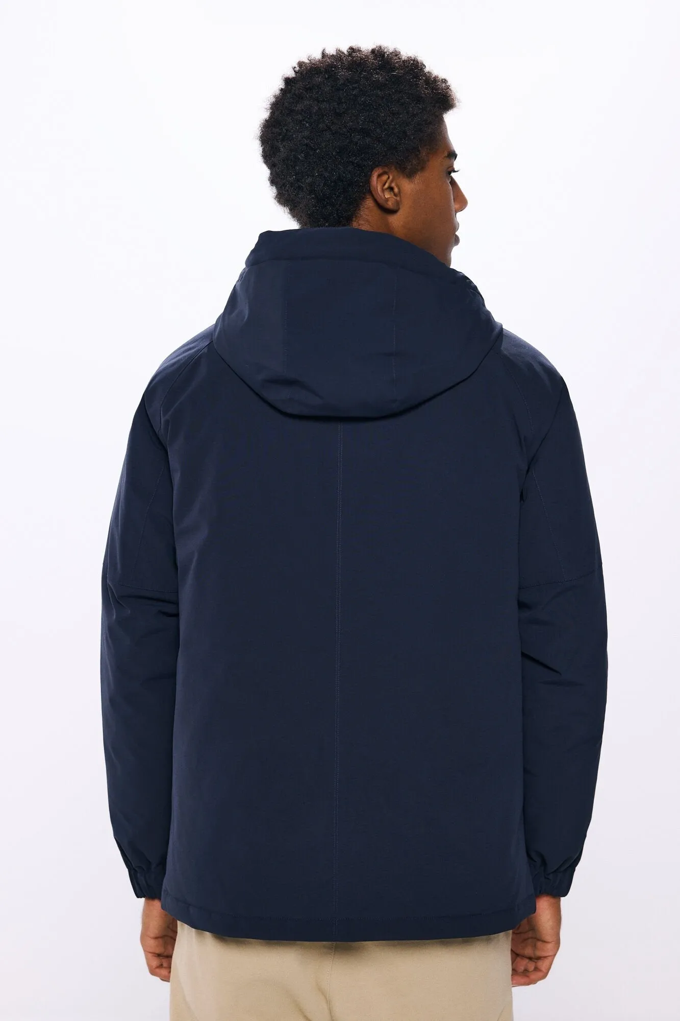 Short Padded Thermal Parka - Blue