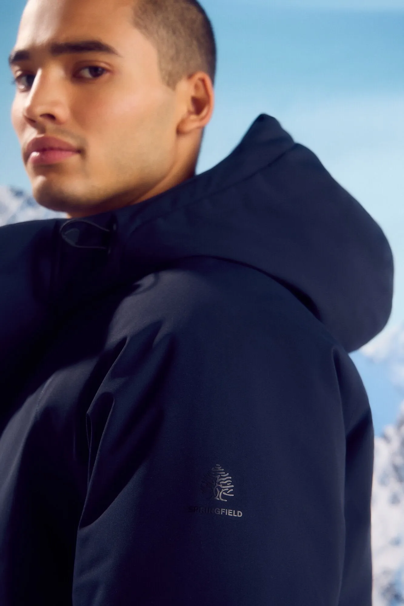 Short Padded Thermal Parka - Blue
