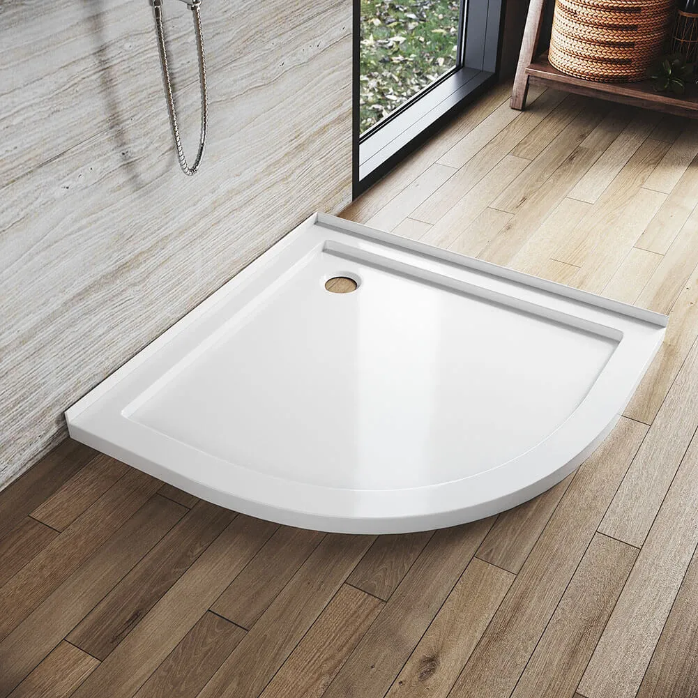 Shower Enclosure Base Tray Solid Curved