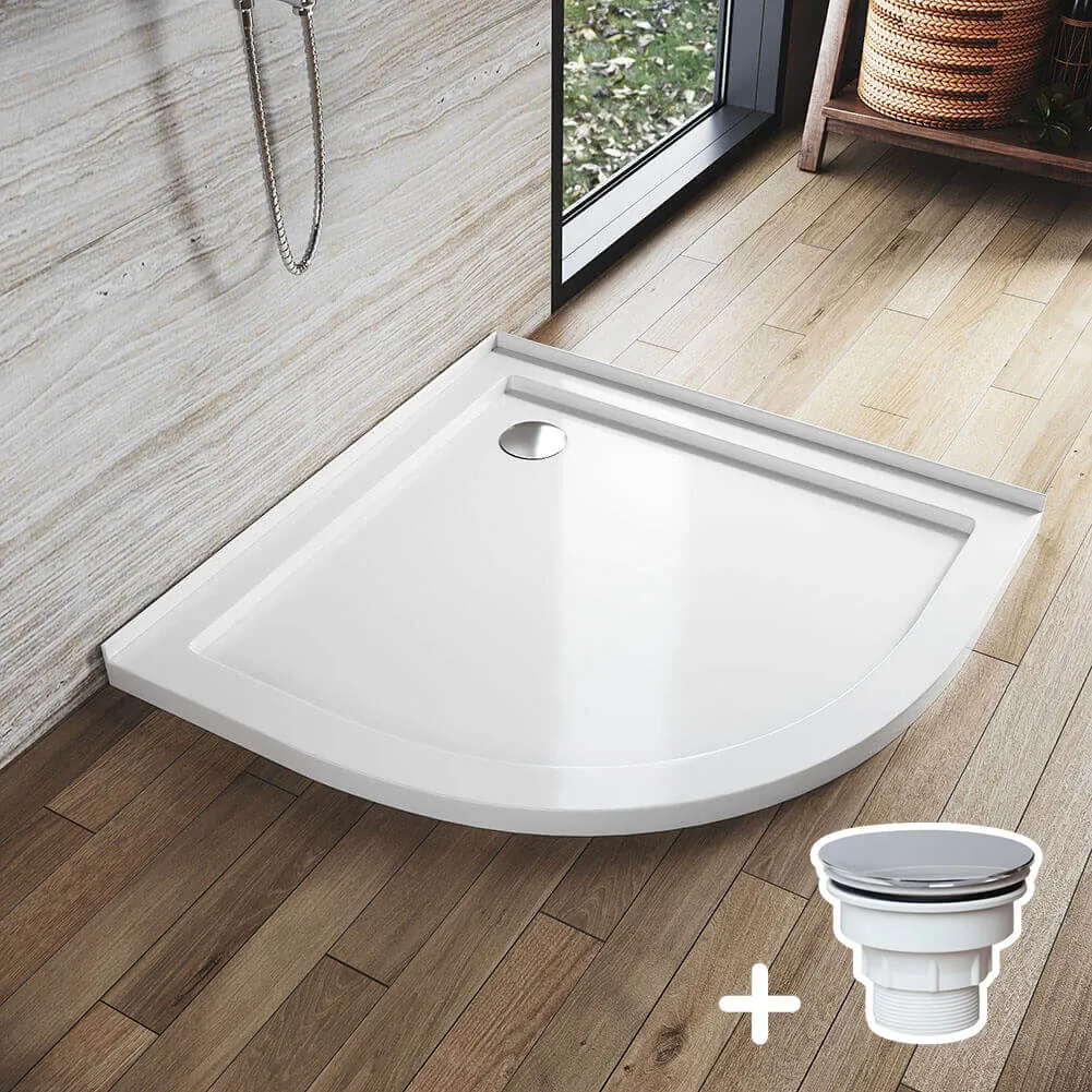 Shower Enclosure Base Tray Solid Curved