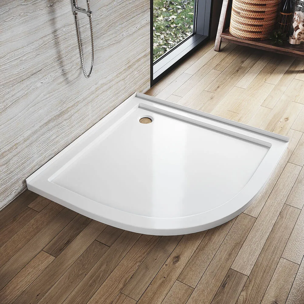 Shower Enclosure Base Tray Solid Curved