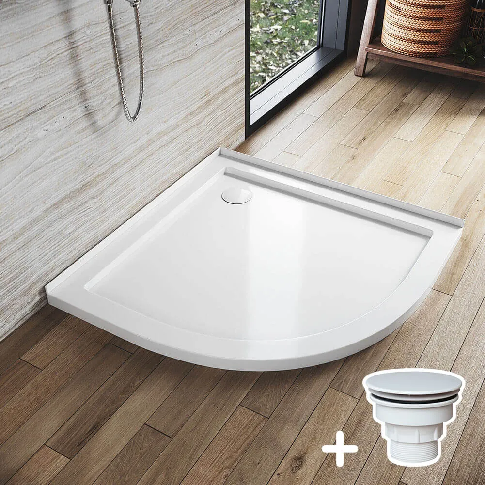 Shower Enclosure Base Tray Solid Curved