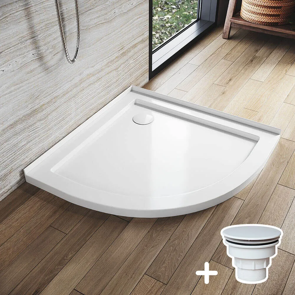 Shower Enclosure Base Tray Solid Curved