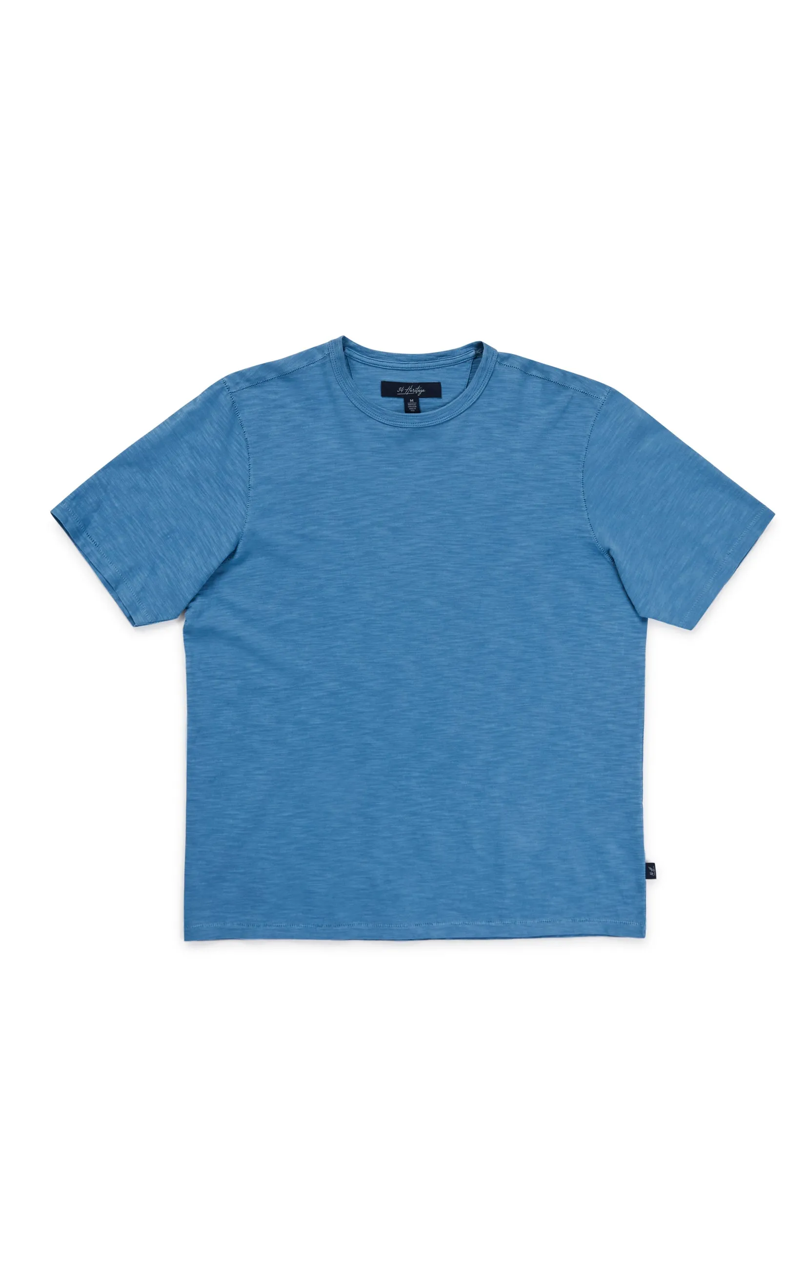 Slub Crew Neck T-Shirt in Vallarta Blue