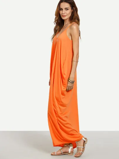 “Spring fling” Classic side pocket loose fit maxi dress