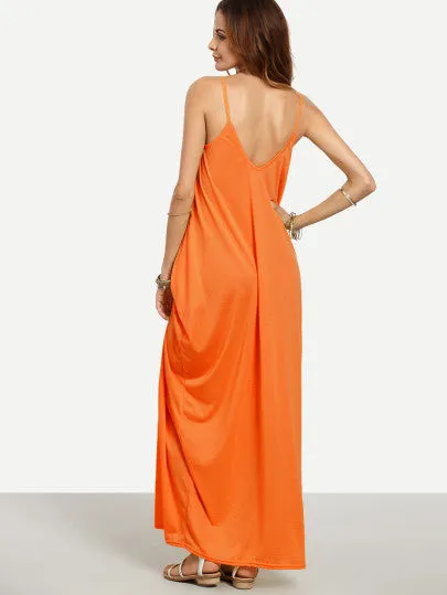 “Spring fling” Classic side pocket loose fit maxi dress