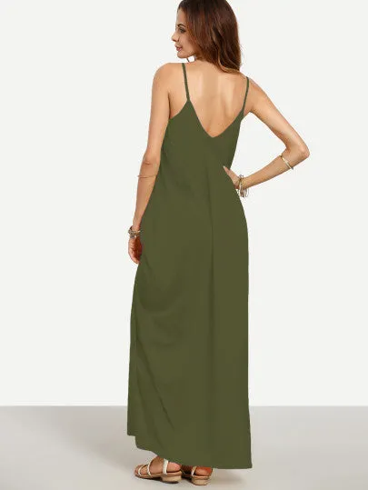 “Spring fling” Classic side pocket loose fit maxi dress