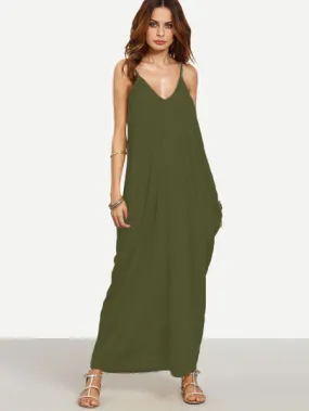 “Spring fling” Classic side pocket loose fit maxi dress