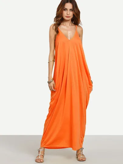 “Spring fling” Classic side pocket loose fit maxi dress