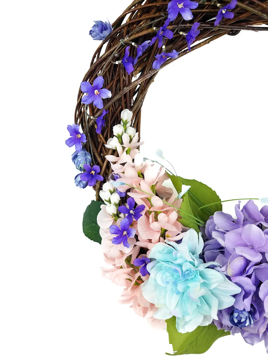 Spring Floral Grapevine