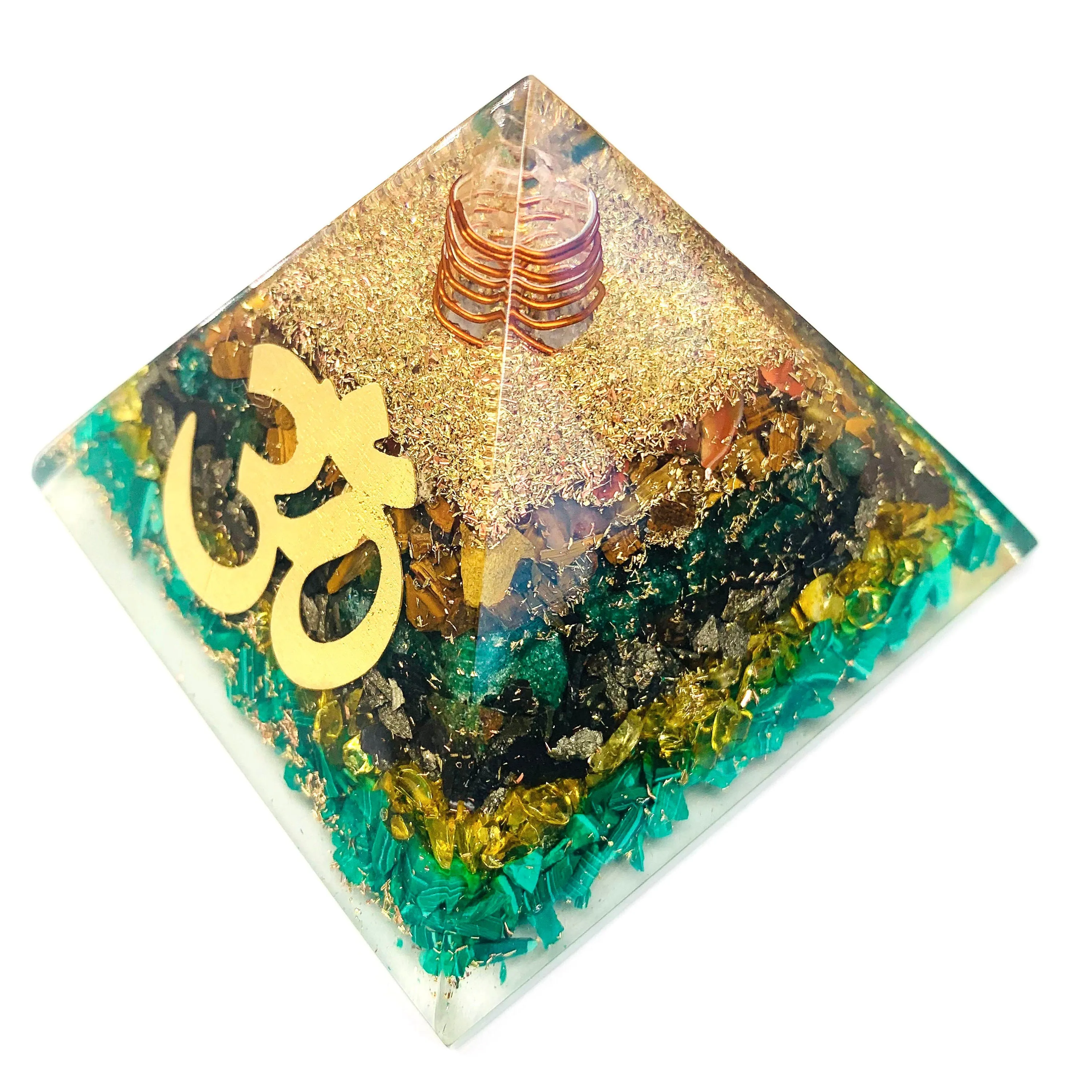 Success Willpower Confidence Crystal Orgone Pyramid EMF | Law of Attraction Manifestation | Money Magnet Energy Generator Wealth Crystals