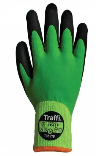 Traffi X-Dura Latex Water Resistant Cut F Safety Glove