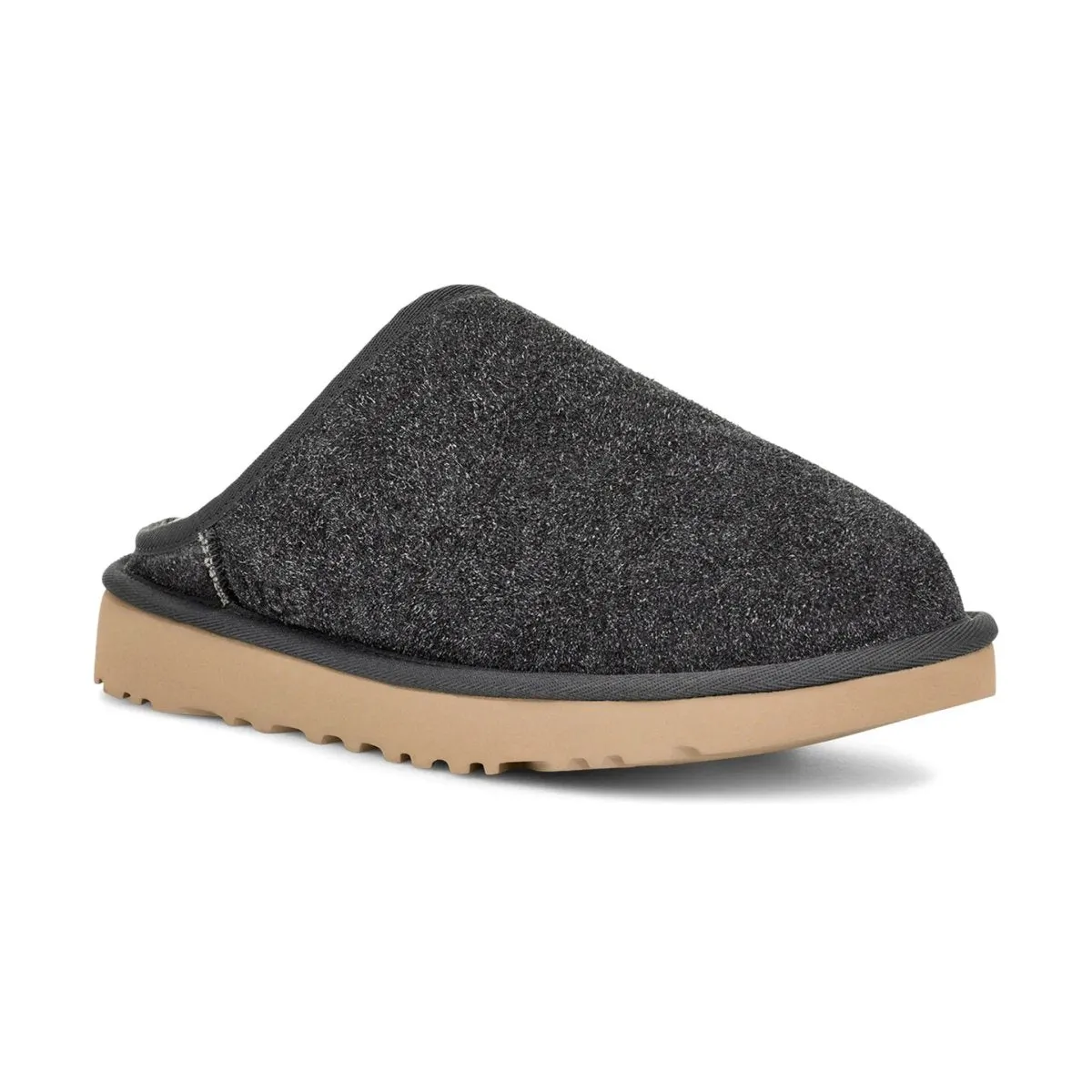 UGG Men's Classic Slip-On Shaggy Dark Gray Suede