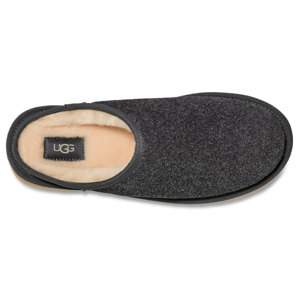 UGG Men's Classic Slip-On Shaggy Dark Gray Suede