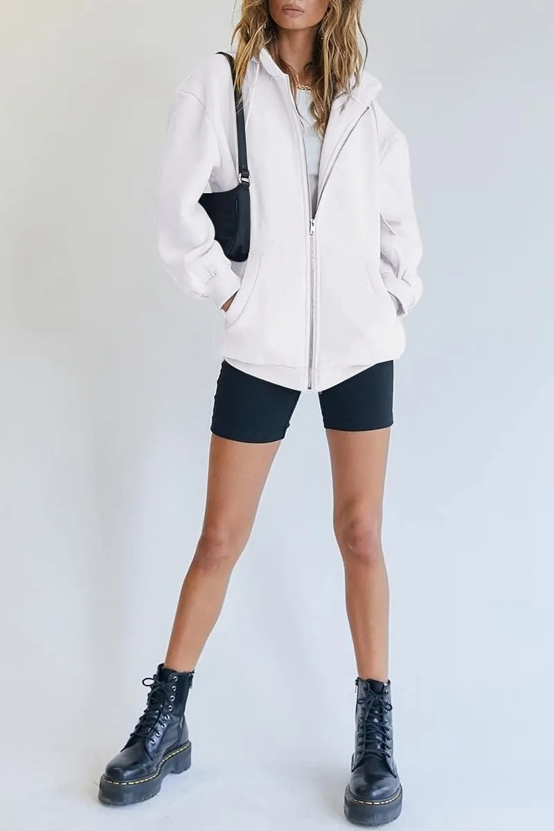 Women’s Teddy Coat – Warm & Cozy Winter Outerwear with Hood & Pockets – Casual, Stylish, Micro-Elastic Fleece Jacket for Cold Weather – Perfect for Street, Vacation, Weekend Wear