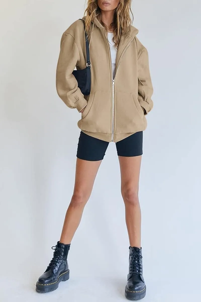 Women’s Teddy Coat – Warm & Cozy Winter Outerwear with Hood & Pockets – Casual, Stylish, Micro-Elastic Fleece Jacket for Cold Weather – Perfect for Street, Vacation, Weekend Wear