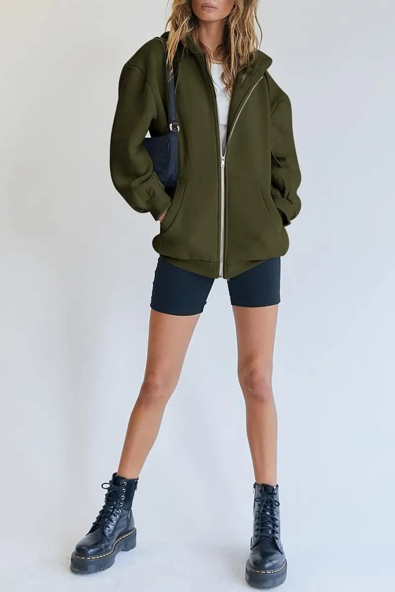 Women’s Teddy Coat – Warm & Cozy Winter Outerwear with Hood & Pockets – Casual, Stylish, Micro-Elastic Fleece Jacket for Cold Weather – Perfect for Street, Vacation, Weekend Wear
