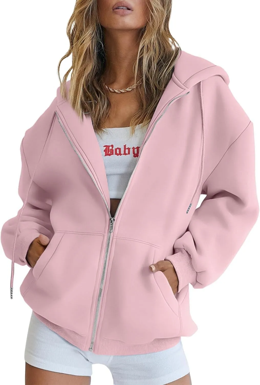 Women’s Teddy Coat – Warm & Cozy Winter Outerwear with Hood & Pockets – Casual, Stylish, Micro-Elastic Fleece Jacket for Cold Weather – Perfect for Street, Vacation, Weekend Wear