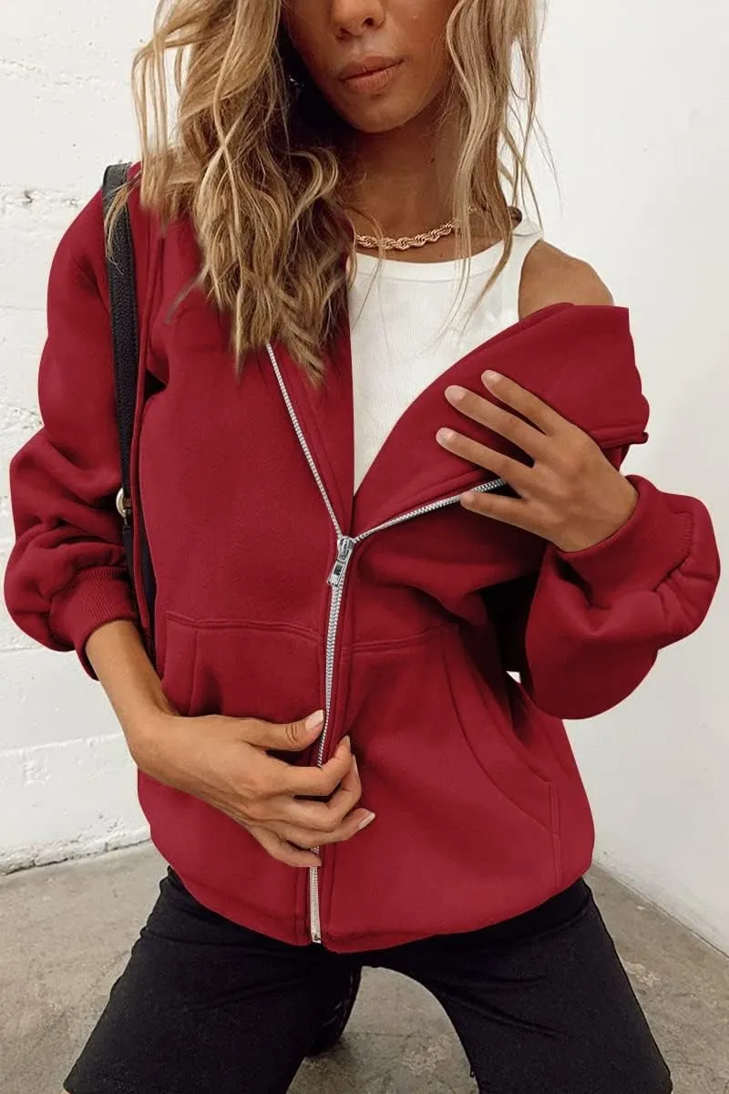 Women’s Teddy Coat – Warm & Cozy Winter Outerwear with Hood & Pockets – Casual, Stylish, Micro-Elastic Fleece Jacket for Cold Weather – Perfect for Street, Vacation, Weekend Wear
